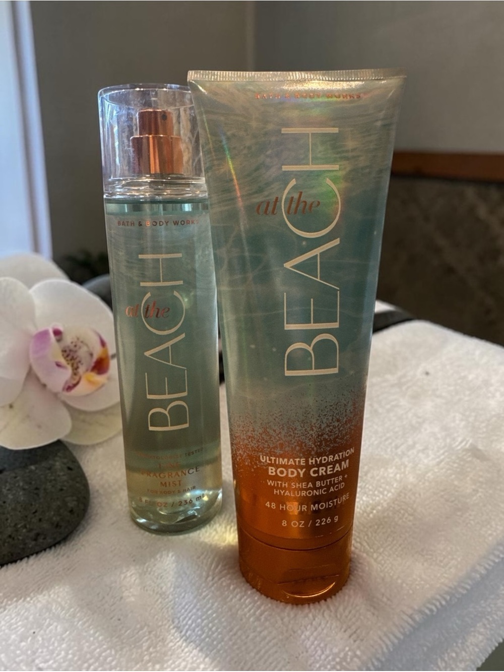 NWT Bath & Body Works At the Beach Fragrance Mist & Body Cream
